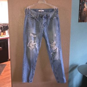 Ripped Hollister jeans